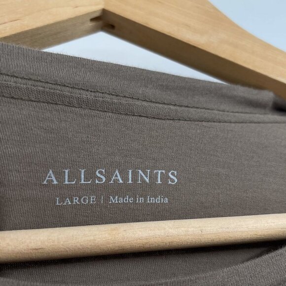 All Saints Tonic Crewneck T-Shirt Shirt Cotton Men’s Large Basic Short Sleeve - Picture 6 of 7